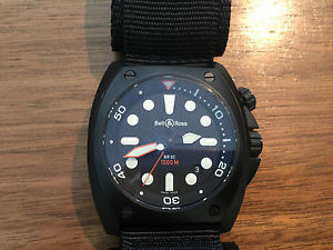 Bell & Ross BR02-92 Carbon Finish - 1000m Diver - PVD/DLC Black Coating