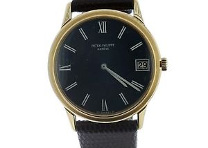 Vintage Da Uomo Patek Philippe Automatico 18k Oro Giallo Orologio Con/Data Ref