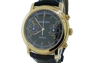 Mens Audemars Piguet Jules Audemars Chronograph 18K Yellow Gold Watch