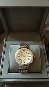 NEW Authentic Michele Serein Diamond Two Tone Gold MWW21A000008 Ladies Watch