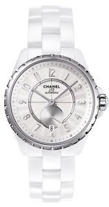 Chanel J12 Automatic White Dial Ceramic Unisex Watch H3837