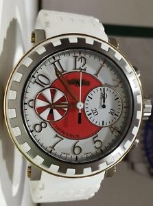 DEWITT ACADEMIA CHRONOGRAPH 18 KARAT ROSE GOLD / WHITE RUBBER