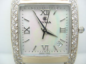 Ladies 18k Cyma watch with MOP dial