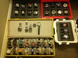 Huge lot of 40 Watches, Invictia, Renato, Diesel, Guess, Casio,Entire Collection