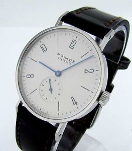 Nomos Tangente Montre Hommes À Remonter Manuellement 35mm Acier Fond De Verre