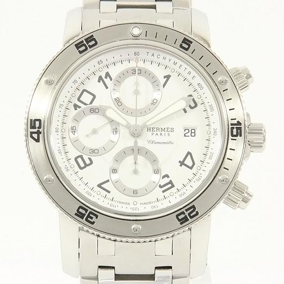Used[B] Watch Hermes CP2.910 Clipper Diver Chrono self-winding White Arabic F3V