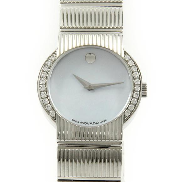 Used[B] Watch Movado M84.120. G4S. BS Museum Concerto / D White Shell D2I