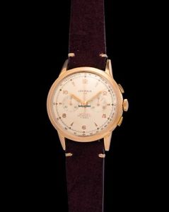 RARE & IMPORTANT VINTAGE LEMANIA 105 CHRONOGRAPH IN PINK GOLD
