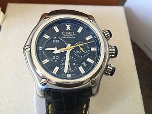 AUTHENTIC Ebel 1911BTR Chronograph 1215786 Wrist Watch for Men