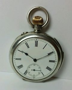 SILVER QUARTER REPEATER POCKET WATCH CASE SIZE 29S SWISS MOVEMENT HIGH GRADE