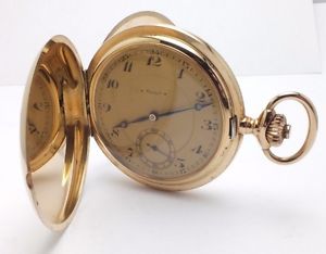 14k Gold Hunter Case Pocket Watch