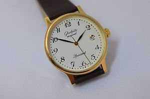 Glashütte Original Spezimat frisch Revisioniert 10 Mik. vergoldet Kal. 1030