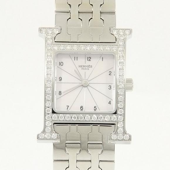 Used[B] Watch Hermes HH1.230 H Watch / D Quartz Pink Shell Arabic G9I
