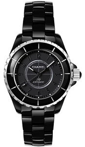Chanel J12 Automatic Black Dial Ceramic Unisex Watch H3829