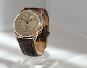 CHRONOGRAPHE SUISSE 18kt 750 ROSE GOLD HANDAUFZUG CHRONOGRAPH HERRENUHR
