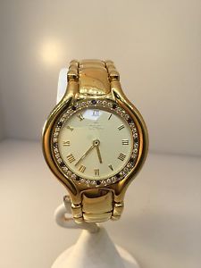 EBEL WOMEN'S 18K YELLOW GOLD BELUGA WITH DIAMONDS AND SAPPHIRES NEW WITH BOX!!!