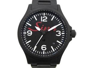 Auth Sinn Wristwatch Stainless Steel Men Automatic Black 656.S.M