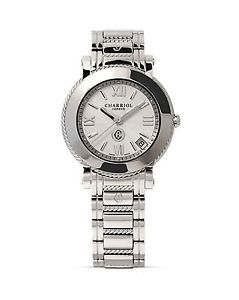 Charriol Parisii Medium Round Steel Watch, 33mm P33S.P33.001