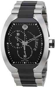 Movado Verto Steel and Black PVD Mens Watch 0606699
