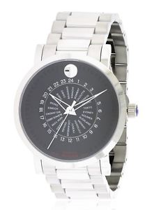 Movado Red Label Automatic Stainless Steel Mens Watch 0606698