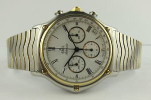 EBEL EL PRIMERO 1911 CHRONOGRAPH  AUTOMATIC REF 1134901 GOLD/ STEEL