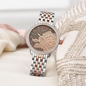 Michele WATCH SEREIN ROSE GOLD DIAMONDS TRUNK SHOW WATCH With Box