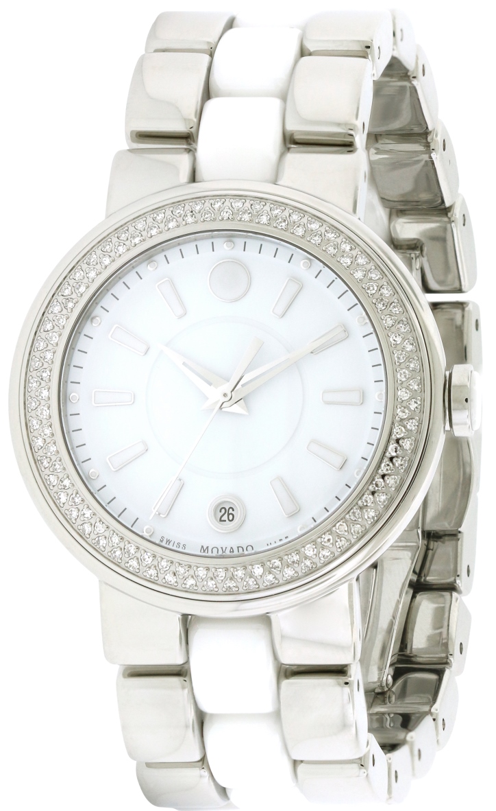 Movado Cerena Stainless Steel Diamond Ladies Watch 0606624