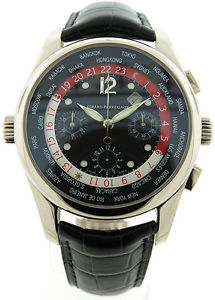 Girard Perregaux 18K White Gold W.W.T.C. World Time Chronograph 49800.53