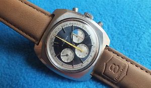 Vintage RARE  Chronograph Cal. LEMANIA 1873 BUCHERER Tri-Compax  Working well