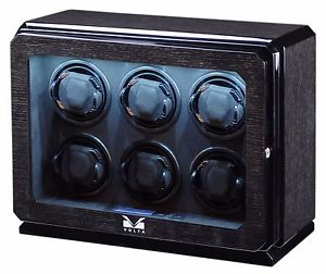 Six Automatic Watch Winder Box Volta Roadster 31-570060 Black Oak 6