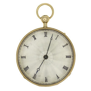Antique French 18k Bulls eye Quarter Repeater Pocket Watch Rare Solid Gold 1860'