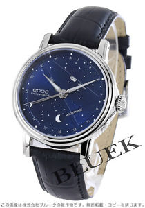 EPOS 3391BL Night Sky Automatic SS Leather Blue Dial Men's Watch Japan