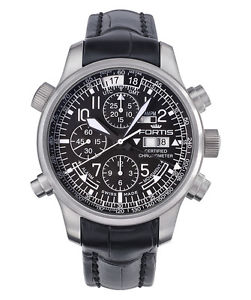 Fortis F-43 Daybreaker Stealth  Chronograph Alarm GMT, 703.10.11 LC01 UVP 14520€