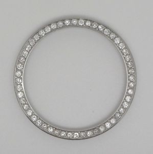 4 CTS DIAMOND STAINLESS STEEL BEZEL FOR JACOB & CO WATCH 47MM