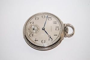 E. HOWARD  WHITE  GOLD FILLED POCKET  WATCH RARE SERIAL NUMBER