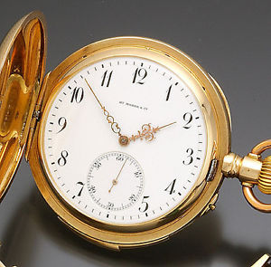 Rare 14K Rose Gold Hy Moser & CE 24-Jewel Minute Repeater Pocket Watch