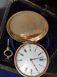 Mermod Freres Pocket watch 14K Gold Geneve stamped 56 Antique