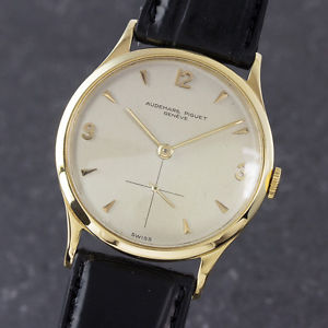 AUDEMARS PIGUET 18K (0,750) GOLD HERRENUHR HANDAUFZUG VP: 18800,- EURO