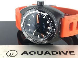 AQUADIVE Bathyscaphe 100 DLC Black Orange - Automatic Divers - Limited Edition