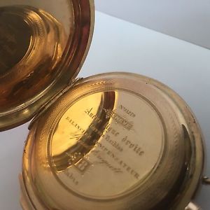 Swiss Geneve Pocket Watch (RARE COLLECTORS) 1870s - 18K Gold 18 Rubis/Jewels