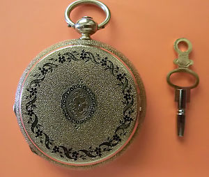 Neuchatel Solid 18k Gold Pocket Watch