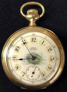 A.W.W.Co Waltham ROYAL GF Open Face Pocket Watch
