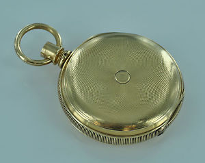 56.97 grams ELGIN ROY 14k Yellow Gold Textured Design Pocket Watch Case