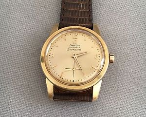 Omega Automatic Seamaster Cal 491 Solid Gold 18k Waterproof