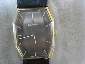 VERY RARE ZENITH CARICA MANUALE ORO 750 CASSA PARTICOLARE