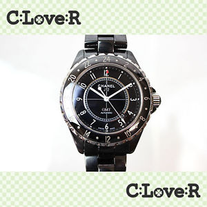 [CHANEL] Chanel J12 GMT black ceramic Men''s Mechanical Automatic watch H2012 [u