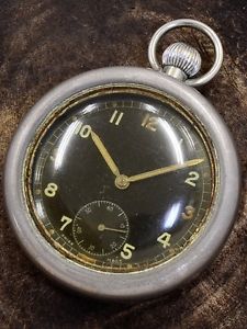 ENICAR pocket watch Broad Arrow United Kingdom military watch hand winding 1930