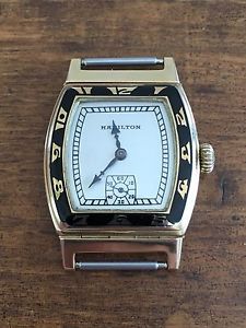 Vintage Hamilton Coronado 14k Yellow Gents Wristwatch Cal 979 Year 1937