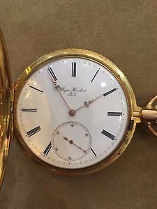 Ulysse Humbert Locle 18k Gold Lever chronometer 1860 Pocket watch