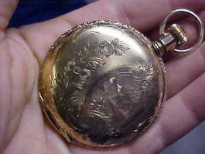 Minty 17s Waltham Solid Gold Antique Pocket Watch.Brooklyn Case, 53mm, 102.2gr